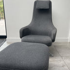 Antonio Citterio Repos Lounge Chair and Ottoman for Vitra