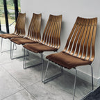 4 Hans Brattrud Rosewood Scandia Chairs for Hove Mobler
