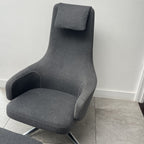 Antonio Citterio Repos Lounge Chair and Ottoman for Vitra