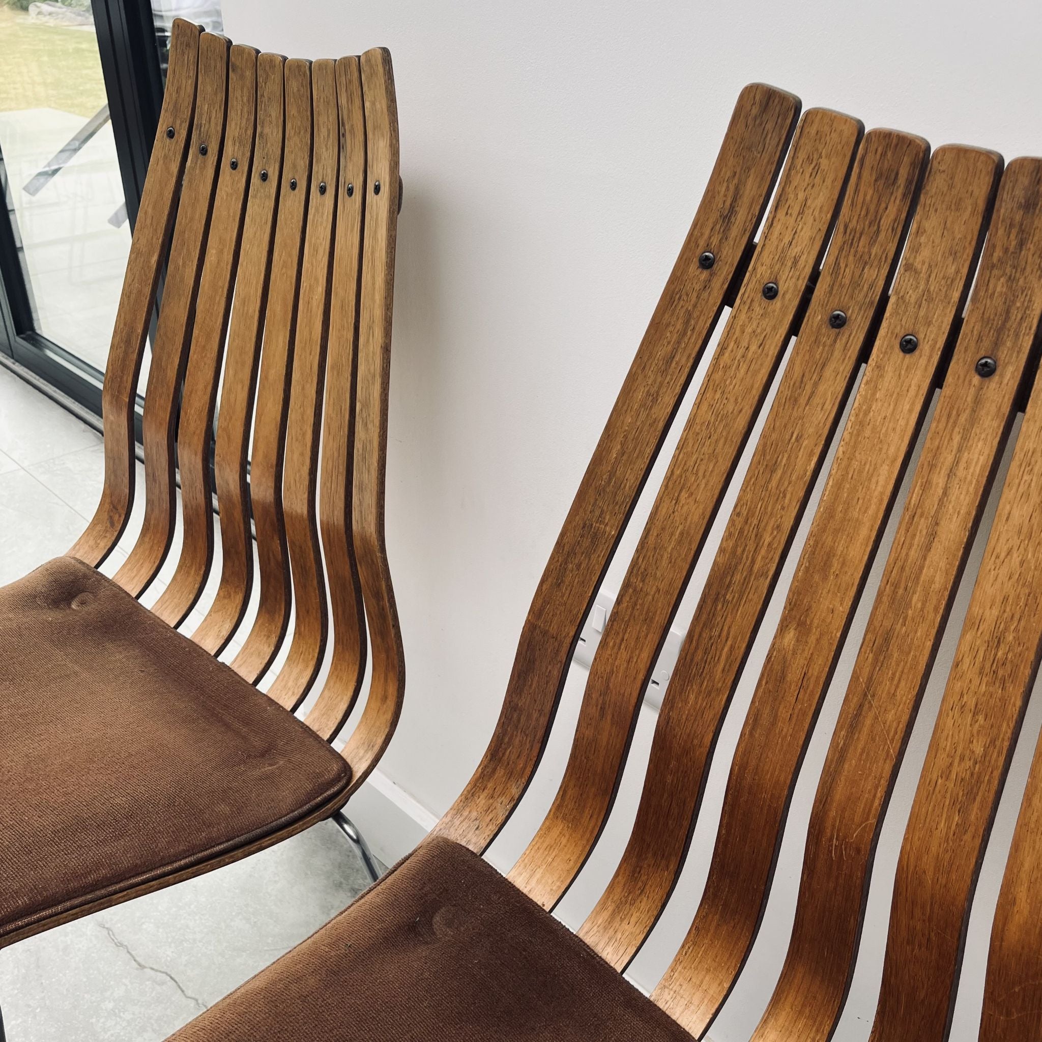 4 Hans Brattrud Rosewood Scandia Chairs for Hove Mobler