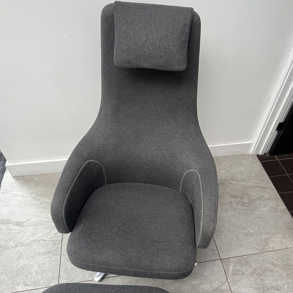 Antonio Citterio Repos Lounge Chair and Ottoman for Vitra