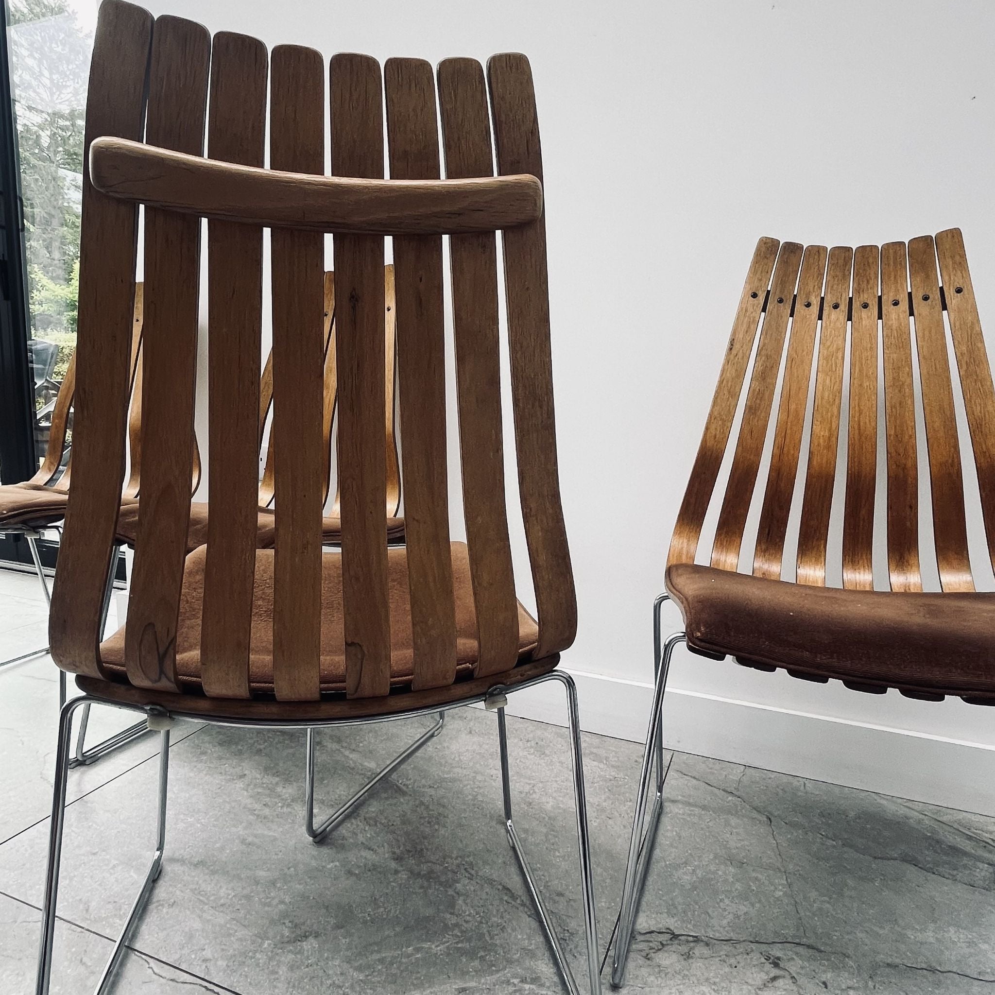 4 Hans Brattrud Rosewood Scandia Chairs for Hove Mobler