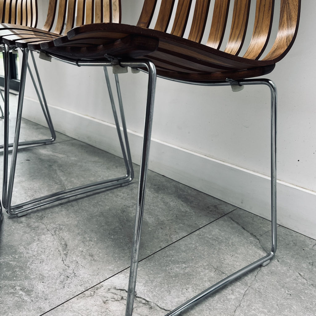 6 Hans Brattrud Rosewood Scandia Chairs for Hove Mobler
