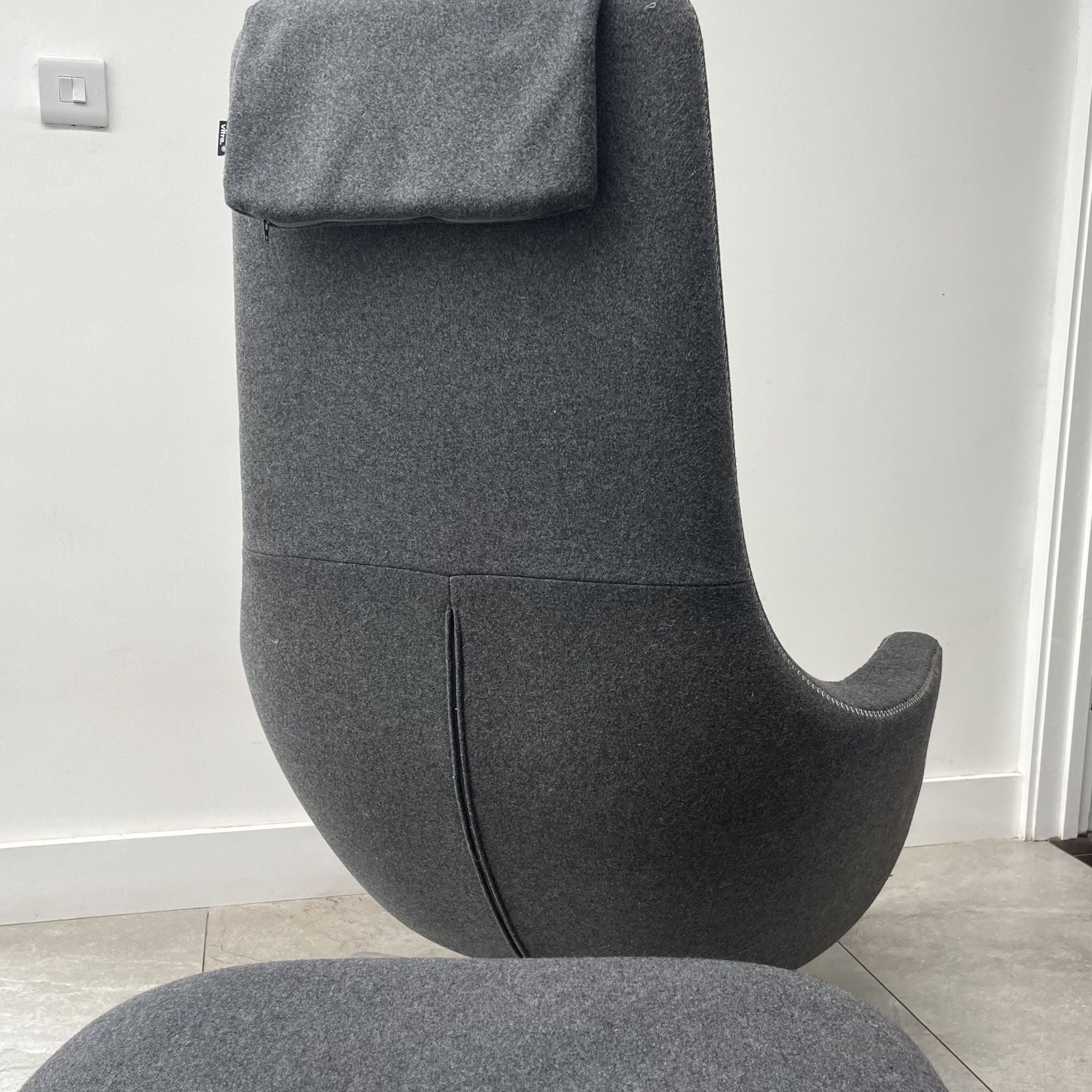 Antonio Citterio Repos Lounge Chair and Ottoman for Vitra