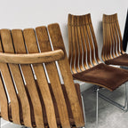 4 Hans Brattrud Rosewood Scandia Chairs for Hove Mobler