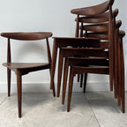 5 Hans Wegner Heart Chairs for Fritz Hansen