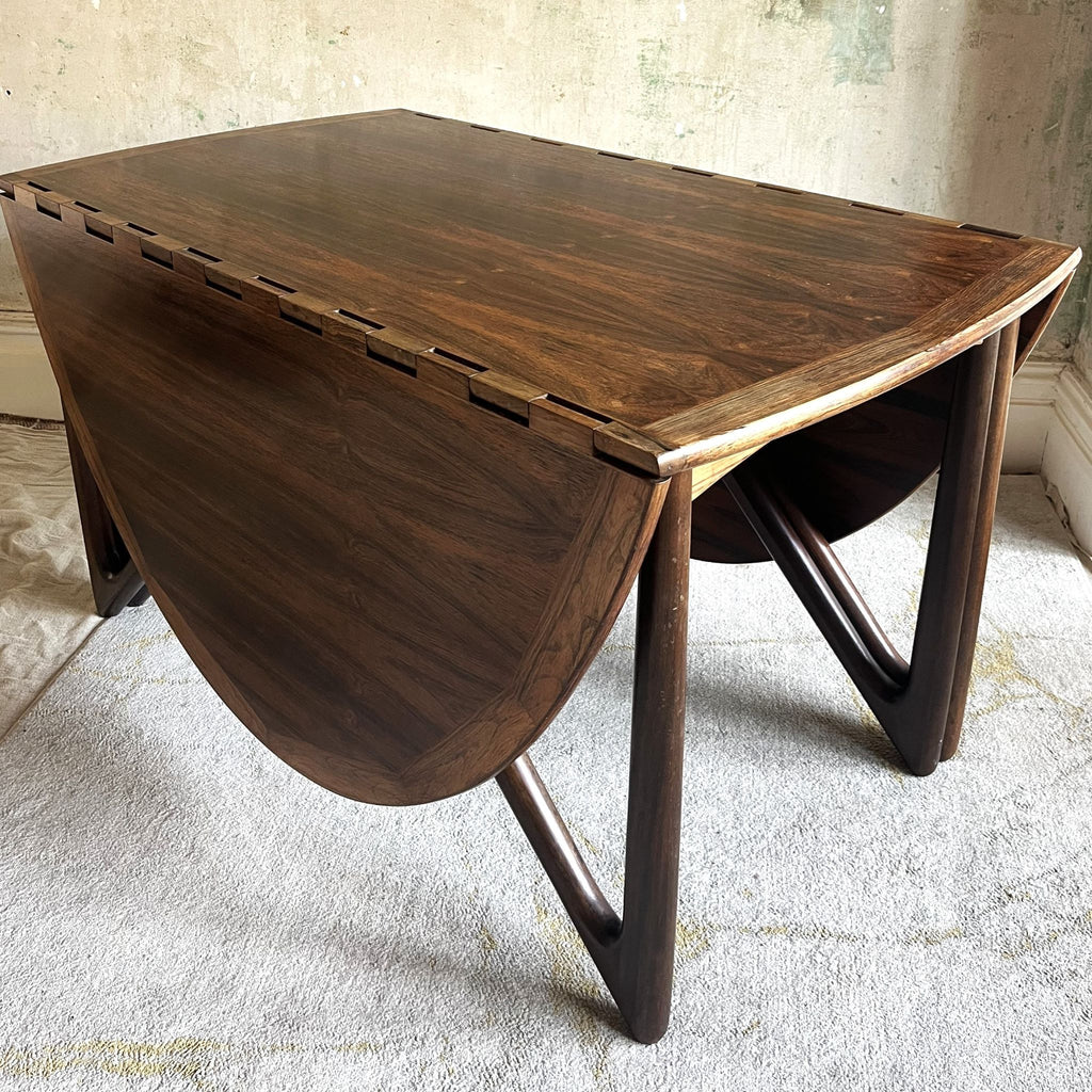 Kurt Ostervig Rosewood Gateleg Dining Table