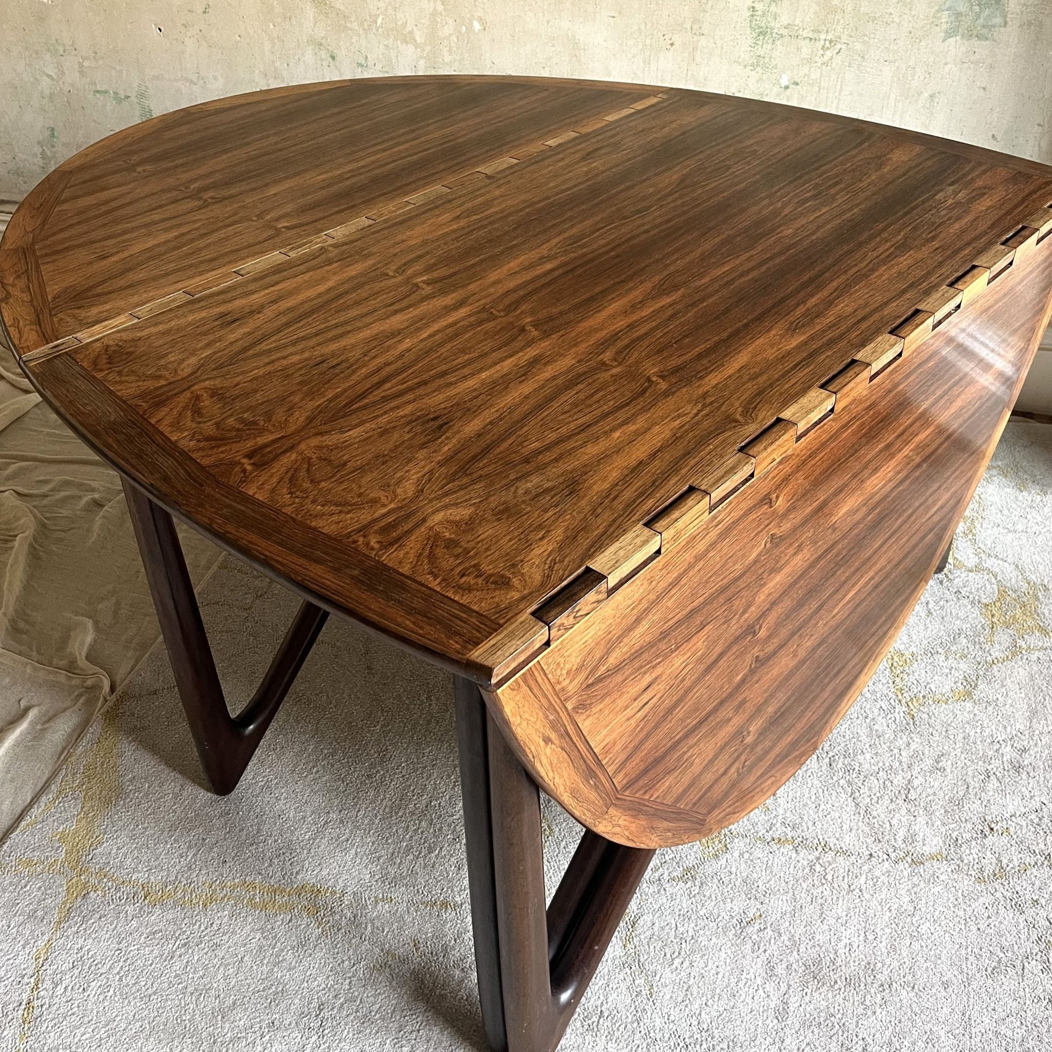 Kurt Ostervig Rosewood Gateleg Dining Table
